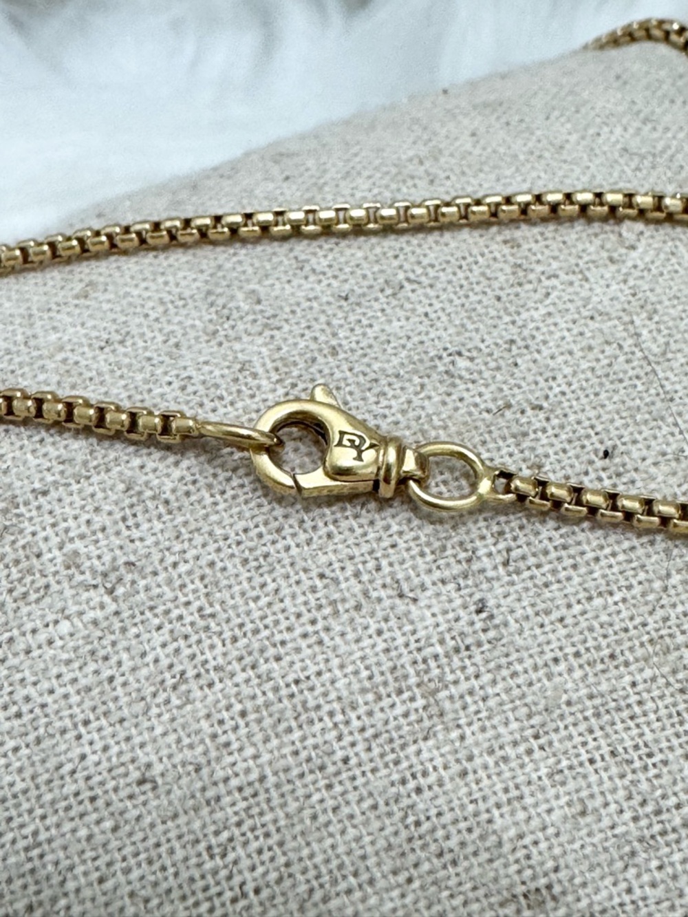 David Yurman 18K Yellow Gold Chatelaine Turquoise Diamond Pendant Necklace - Picture 11 of 11